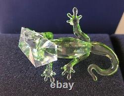 Figurine Swarovski Crystal Gecko 2008 Event Piece #905541 Avec Box