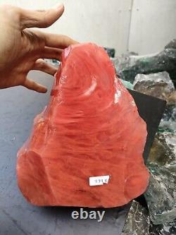 Grand Rouge et Blanc ! 4kg (274B) de rares morceaux de cristal d'Andara bruts de grande taille