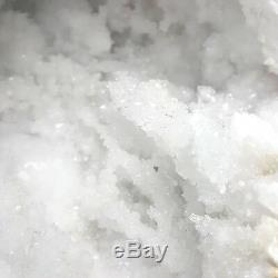 Grappe De Géode En Cristal De Quartz Blanc, Spécimen De 2 Pièces, Grand, 14,5 Lb Du Maroc