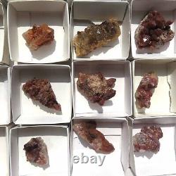 Gros 24 pièces de Quartz d'Hématite Rouge RQlot3