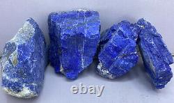 Gros Morceaux Grade Aaa Rough Premium Lapis Lazuli Cristaux 5kg Lot De Gros 4pc