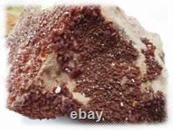 Gros spécimen brut de cluster de cristal de vanadinite de 12 livres