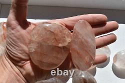 Hématite en Quartz en gros du Madagascar - Pierre de poche - 27 pièces 3 kg #4965