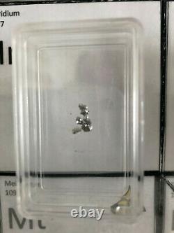 Iridium Cristal Métallique 99,98% Pure Collection D’éléments Irréguliers