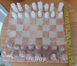 Jeu d'échecs en quartz avec pièces originales