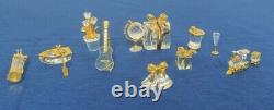 Lot De 10 Mémoires De Swarovski Crystal Chigurines Lot De 10 Pièces