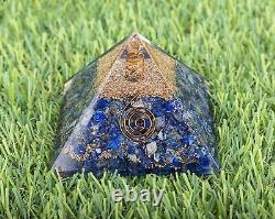 Lot De 10 Pièces Lapis Lazuli Orgone Pyramide Vastu Aura Nettoyage Protection Emf