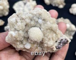 Lot de 32 pièces de thomsonite roches, cristaux et spécimens minéraux de l'Inde