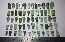 Lot de 61 magnifiques pendentifs en fluorite de Balochistan, Pakistan