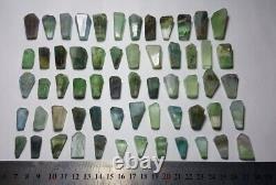Lot de 61 magnifiques pendentifs en fluorite de Balochistan, Pakistan