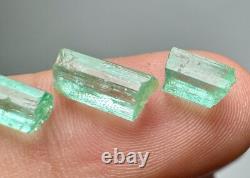 Lot de Cristaux Émeraude Verts Panjshir Top @AFG. 5 Pièces 8,8 Carats
