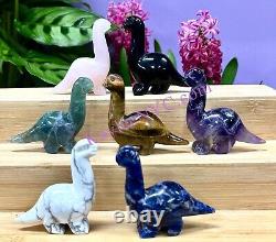 Lot de gros 7 PCs Mélange Naturel de Cristal Dinosaur? Énergie de Guérison