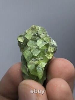 Lot de spécimens de cristaux de péridot de 295 grammes du Pakistan, 13 pièces