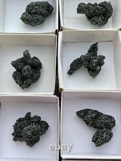 Lot rare de clinochlore quartz de la mine de Pelingichei, 24 pièces, quart de Sérifina