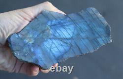 Madagascar Labradorite Cristal Naturel Minéral 3 Pièces 2884 Grammes Spécimen Bleu