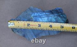 Madagascar Labradorite Cristal Naturel Minéral 3 Pièces 2884 Grammes Spécimen Bleu