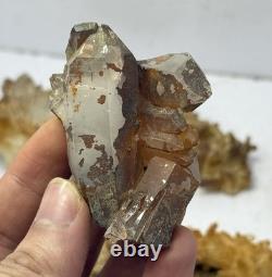 Meilleures pièces de cristaux de quartz jaune en fer, 58 pièces