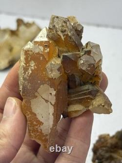 Meilleures pièces de cristaux de quartz jaune en fer, 58 pièces
