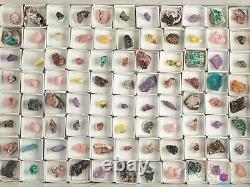 Mixed Raw Crystal Thumbnail Lot 88 Pièces Bulk Raw Crystals Stones Set 46683