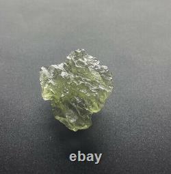 Moldavite 4.21 Gr/21.05ct Tektite De Grade Régulier Petite Pièce