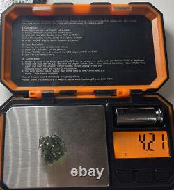 Moldavite 4.21 Gr/21.05ct Tektite De Grade Régulier Petite Pièce