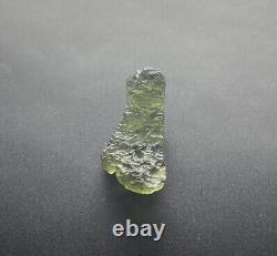 Moldavite Brut 3.59gr/17.95ct Grade Une Pièce Fine En Cristal Unique