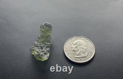 Moldavite Brut 3.59gr/17.95ct Grade Une Pièce Fine En Cristal Unique