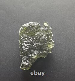 Moldavite Cristal Pièce Collectible 16.43 Grammes 82.15ct Locenice Bien Texturé
