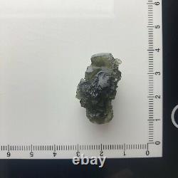 Moldavite Crystal 6.52gr/32.60ct Pendentif De Qualité Régulière / Pièce De Poche / Manteau