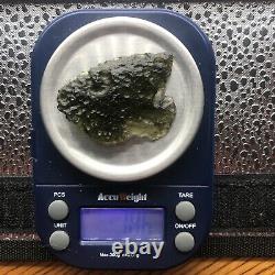Moldavite Crystal 7.86gr/39.30ct Pièce Collector Besednice Stoh Localité