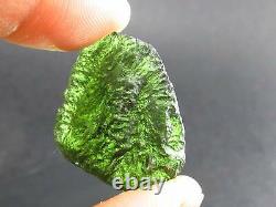 Moldavite Tektite Pièce Crue De La République Tchèque 1,2 8,91 Grams
