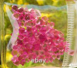Myanmar Mansin Spinelle Clean Rugueux Cristal Bipyramidales Rose Vif 20ct 92piece