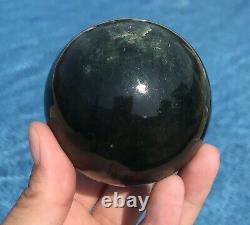 Nephrite Green Jade Sphere Withstand Reiki Mediation Luck Piece 65mm 1 Pound