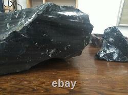 Obsidienne De Paille Brute 46lbs 1 Grande Pièce 18×13×9