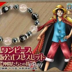 One Piece Bracelet Officiel Onyx Cristal Hématite Argent Made In Japan 1000 Seulement