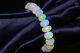 Opale De Feu Éthiopien Rondelle Visage Bracelet 159ct Perles Molles Bracelet Stretch