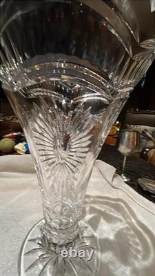 PIÈCE UNIQUE VASE D'EXPOSITION Waterford 14 Maître Taille