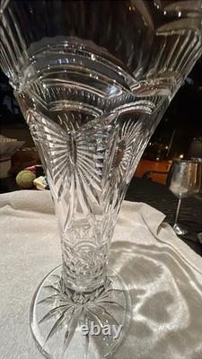 PIÈCE UNIQUE VASE D'EXPOSITION Waterford 14 Maître Taille