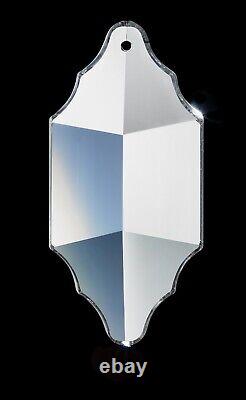 Pendentif en cristal de plomb Clear Asfour, 63mm, cristaux pendeloque 1 trou #913