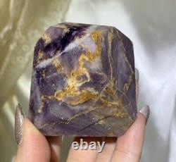 Pièce d'affirmation en cristal poli Kammererite Healer doré très rare