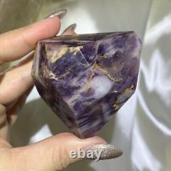 Pièce d'affirmation en cristal poli Kammererite Healer doré très rare