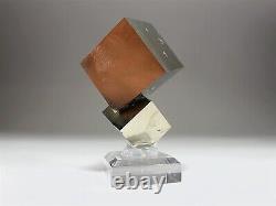 Pièce de combinaison de cristaux de pyrite cubiques de haute qualité en provenance d'Espagne #2