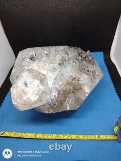 Pièce de musée en cristal d'Herkimer extrêmement énorme, minéral de cristal rare et authentique