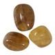 Pierres Polies De Fluorite Dorée Brésil 82,2 Grammes. Lot De 3 Pièces