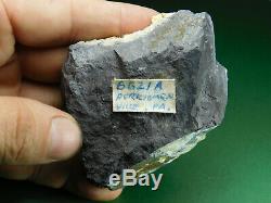 Rare Et Stilbite Calcite Stellérite Sur Matrice Pennsylvania Old Collection Piece