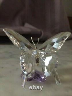 Retraité Cristal Swarovski Papillon / Violet Flower Scs Piece Event 2013 1142859