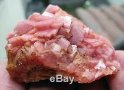 Rhodochrosite Cubic Red Cristaux Sur Matrix Du Pérou. Piece Fantastique