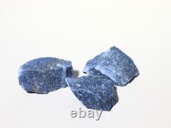 Roches brutes de quartz bleu pour polissage en gros options de 1LB