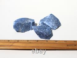 Roches brutes de quartz bleu pour polissage en gros options de 1LB