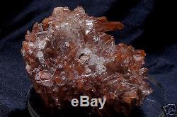 Rouge - Quartz - Cristal - Hematite - Cluster - Orange River Afrique Du Sud Rare Piece